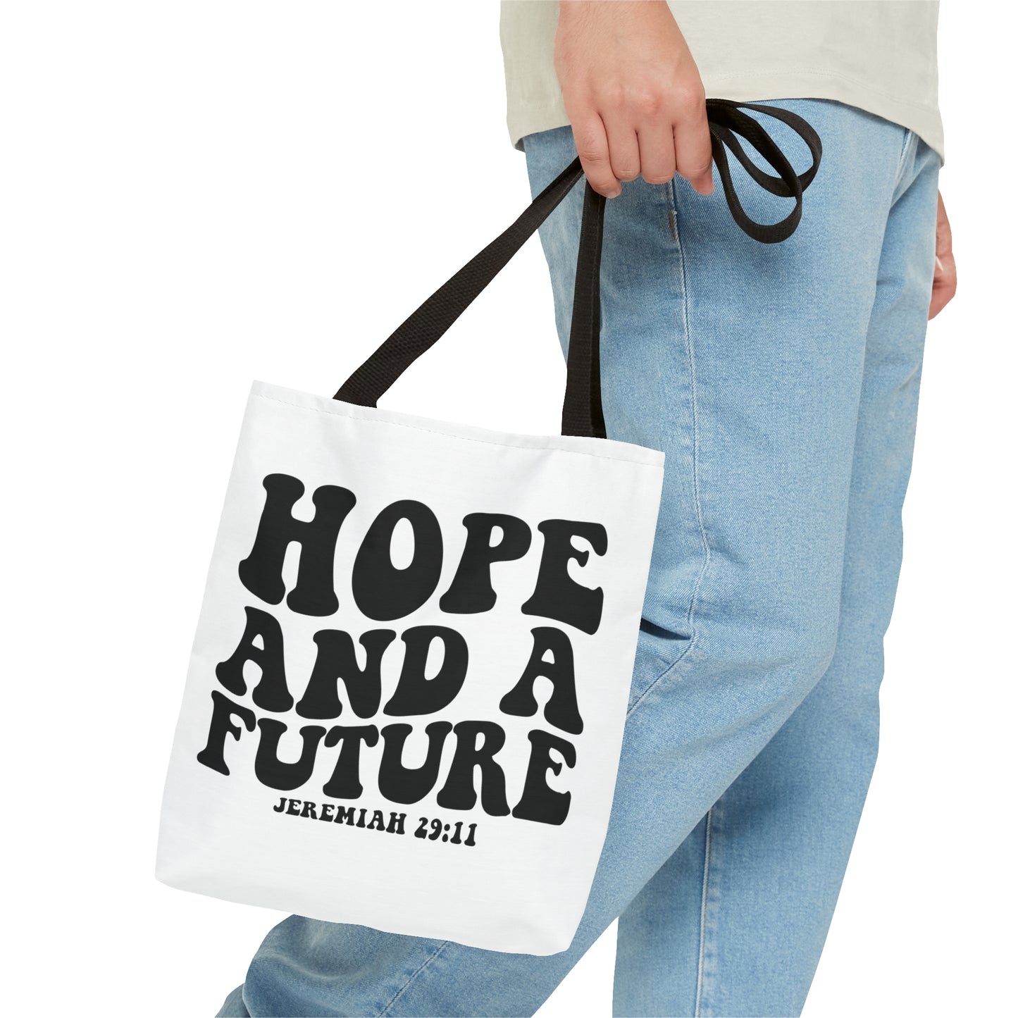 Hope and future tote bag