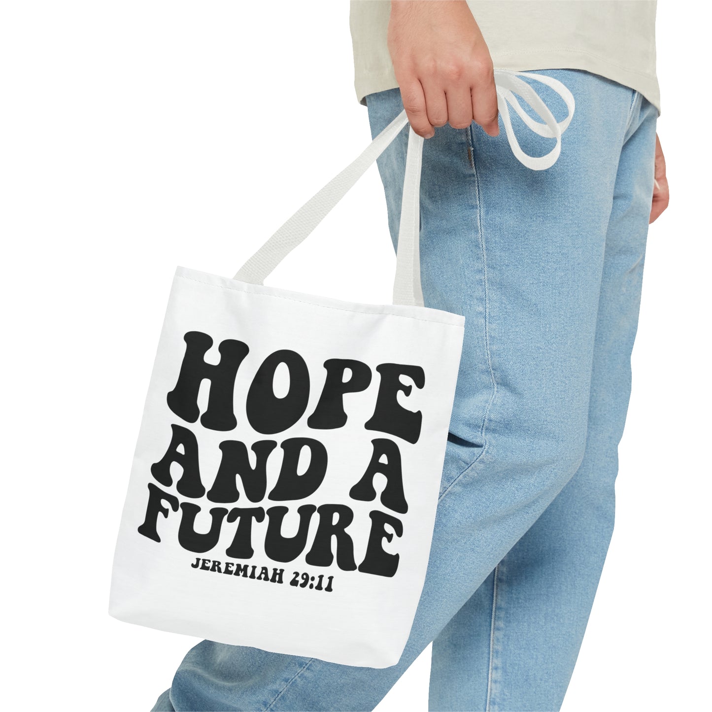 Hope and future tote bag