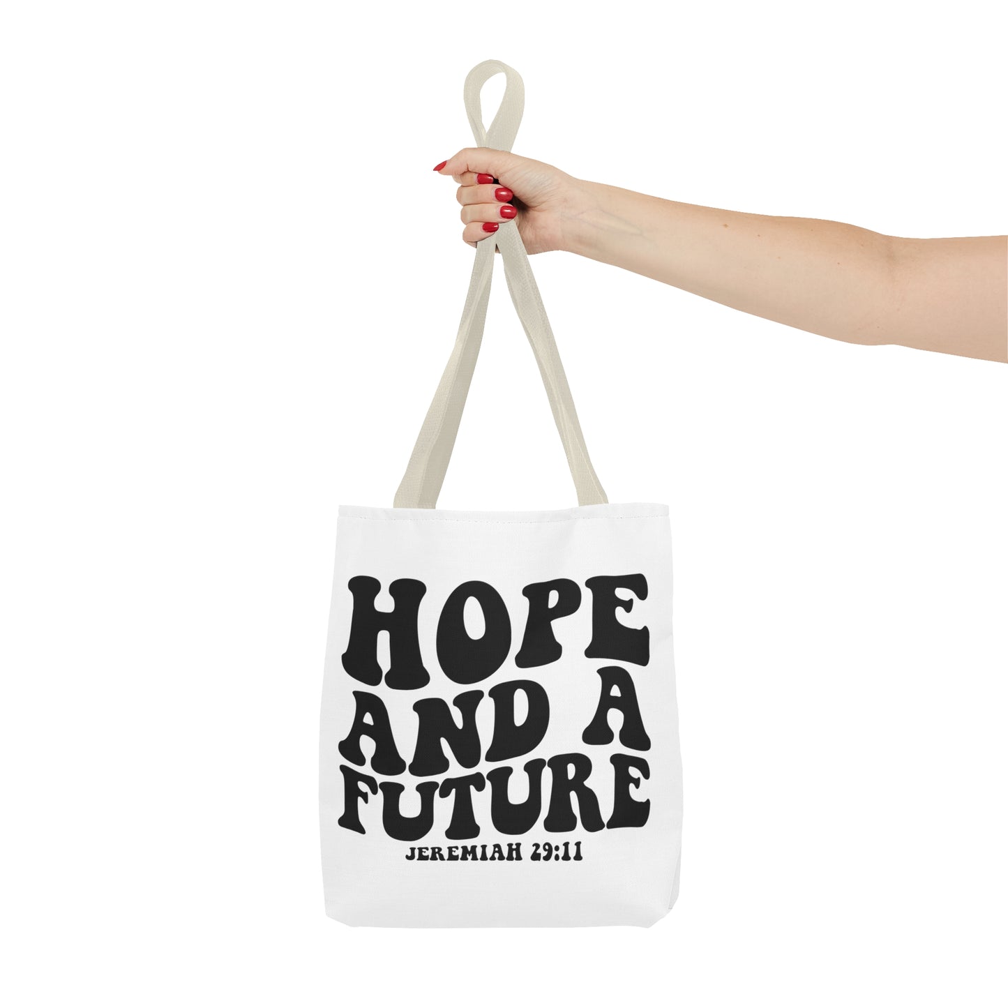 Hope and future tote bag