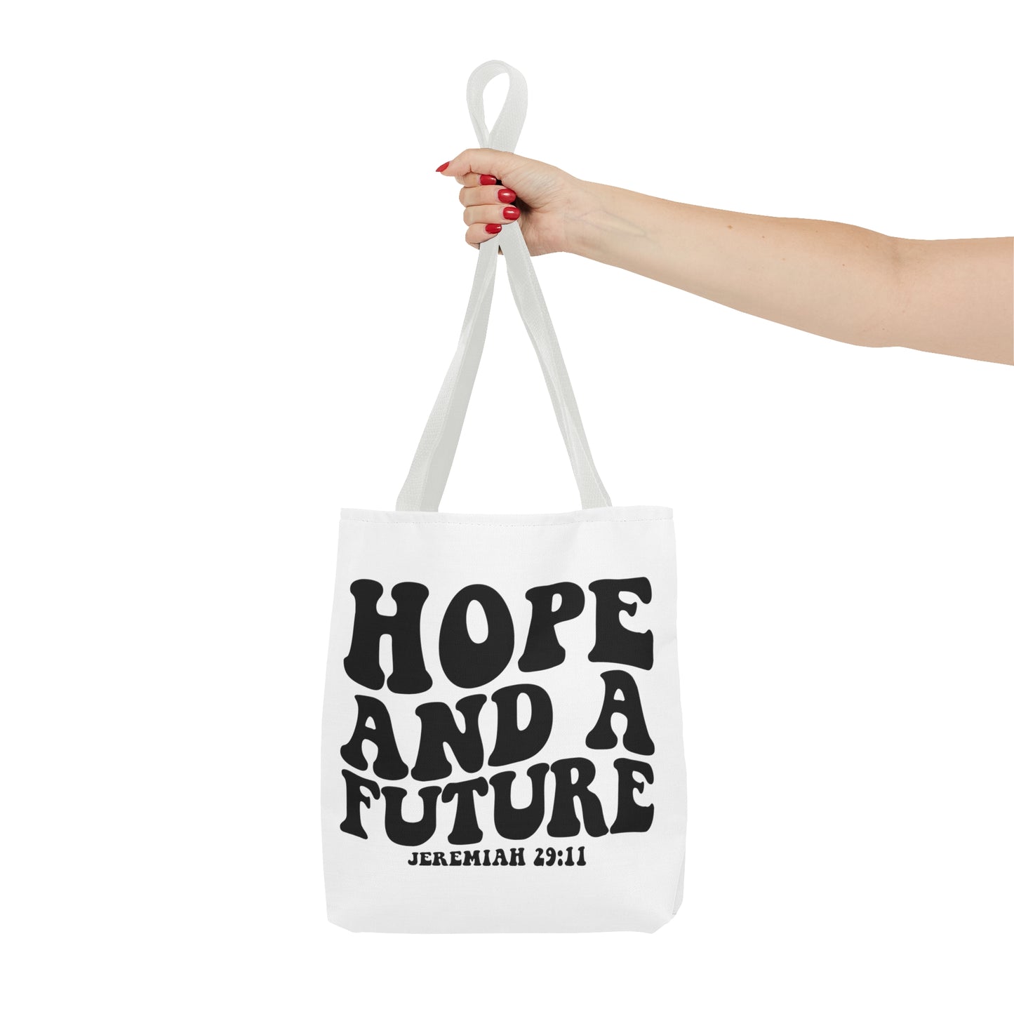 Hope and future tote bag