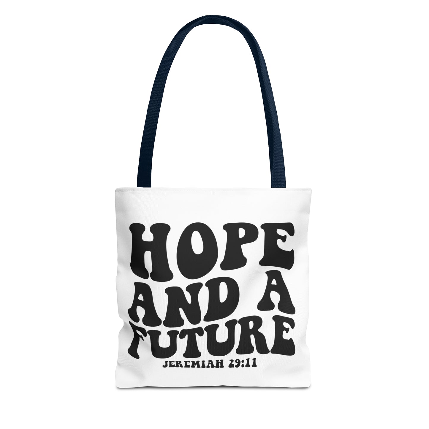 Hope and future tote bag