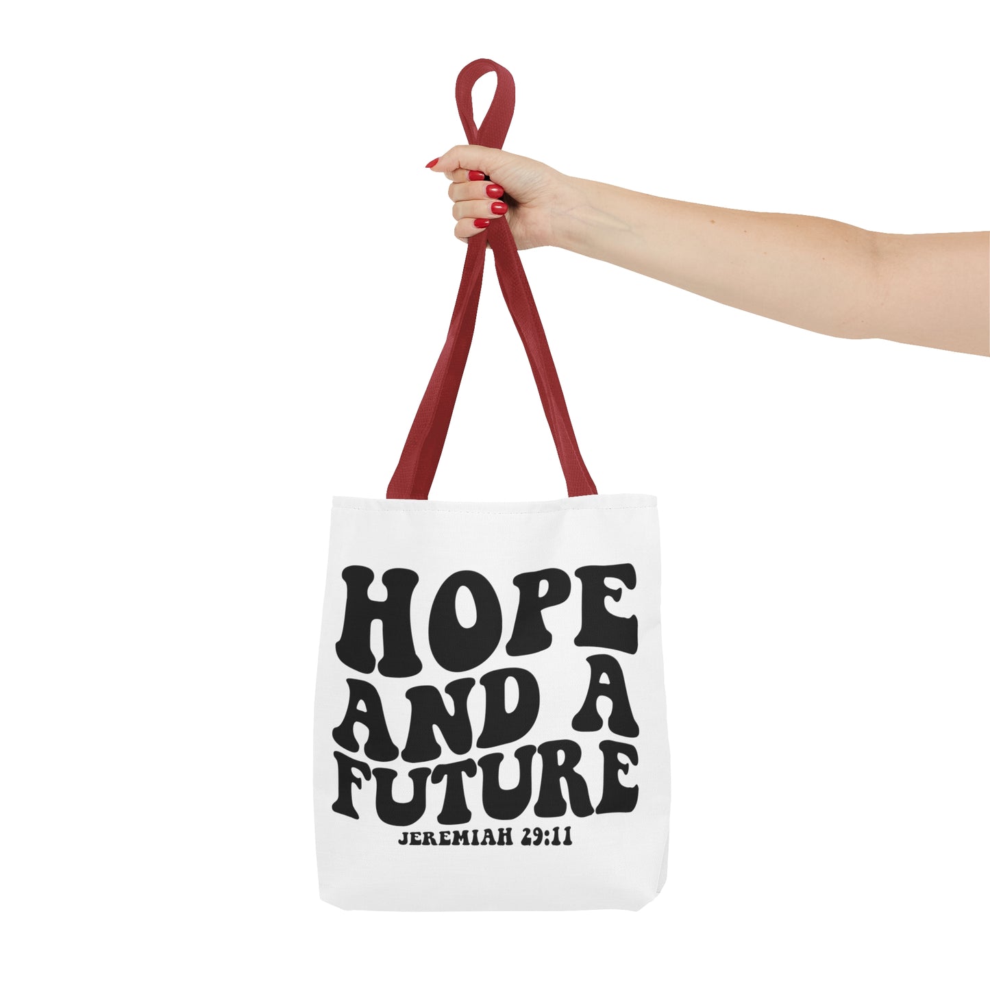 Hope and future tote bag