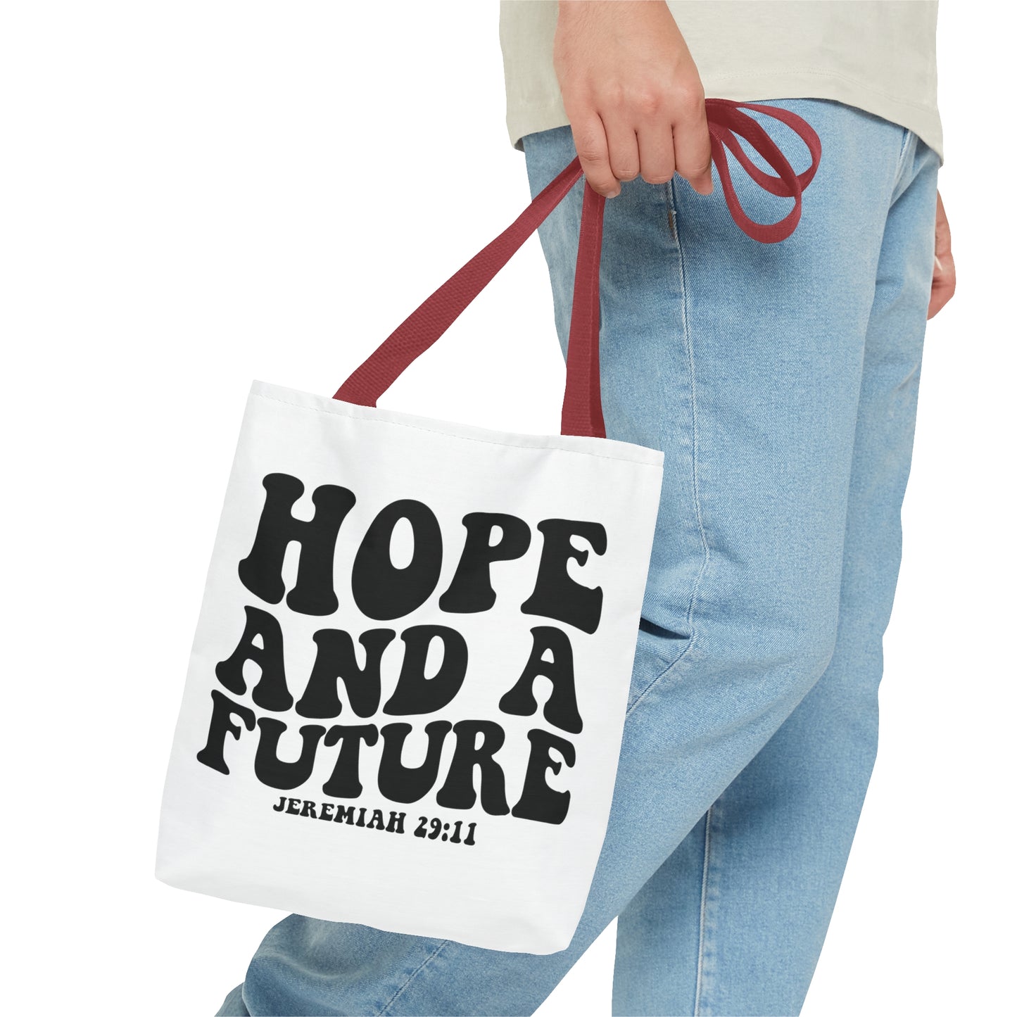 Hope and future tote bag